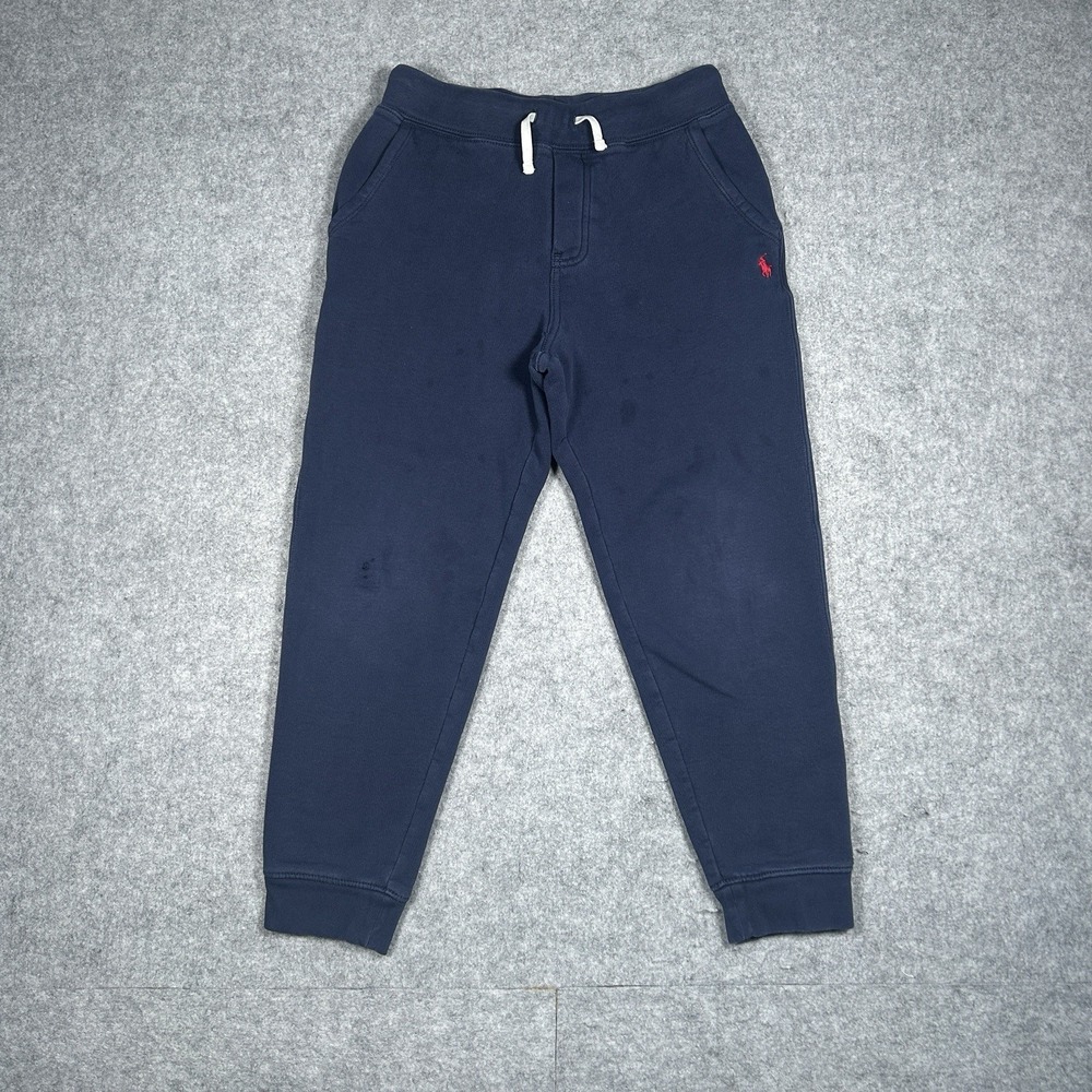 Polo Ralph Lauren Sweatpants Boys Size Medium (10-12) Navy Blue Pony‎ Logo
